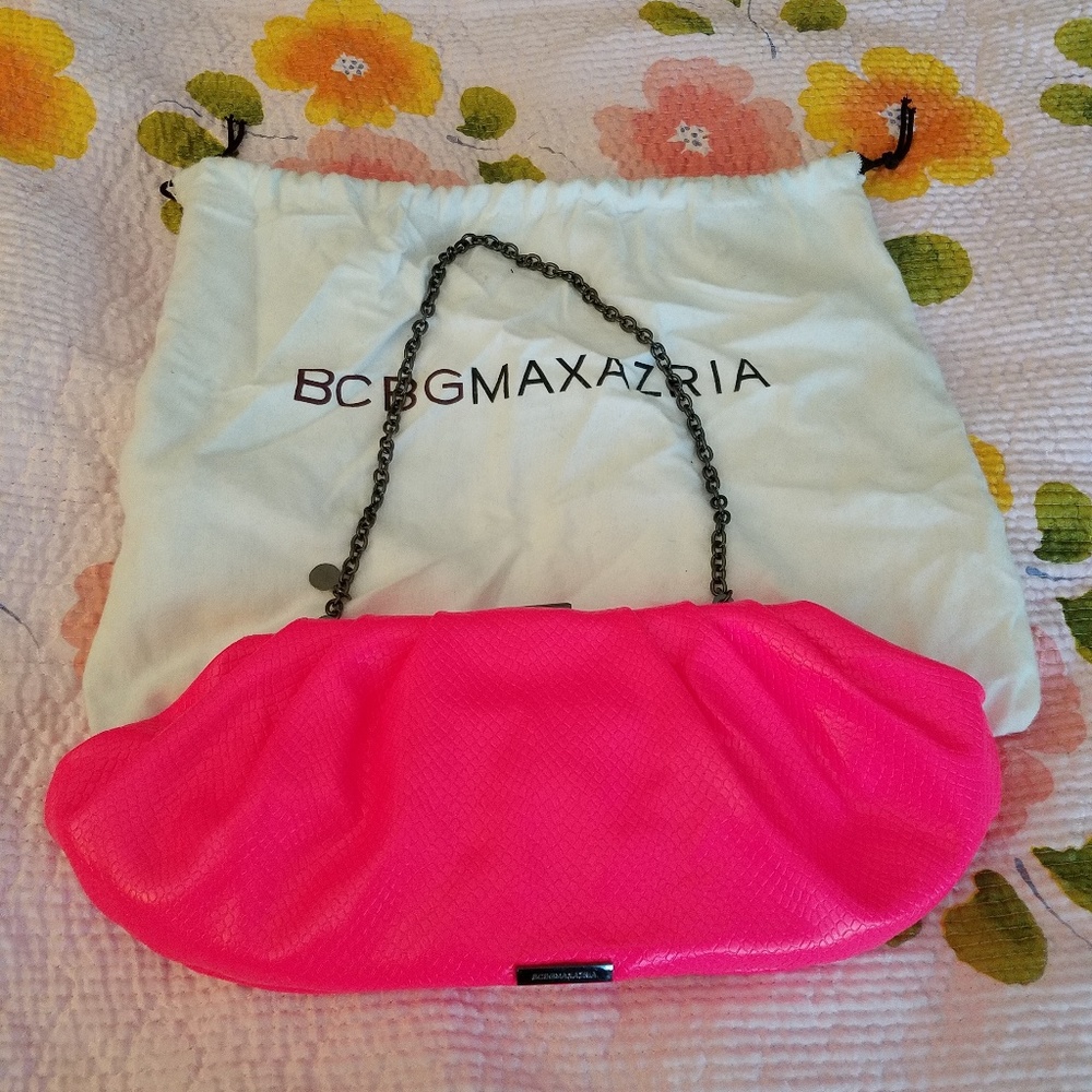 BCBGMAXAZRIA Hot Pink clutch